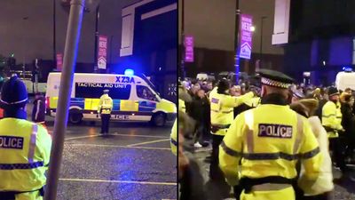 Chaotic scenes ahead of Manchester United’s game with Young Boys