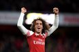 WATCH: Matteo Guendouzi celebrates with Arsenal fans after North London derby win