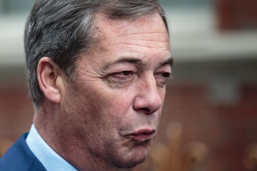 LONDON, ENGLAND - NOVEMBER 27: British MEP Nigel Farage speaks to reporters during the launch a new 'Leave Means Leave' campaign against British Prime Minister Theresa May's Brexit agreement on November 27, 2018 in London, England. Parliament will vote on the Brexit deal struck between Britain and the European Union on December 12th. (Photo by Jack Taylor/Getty Images)