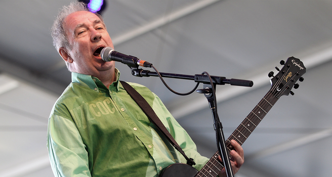 INDIO, CA - APRIL 14: Musician Pete Shelley of Buzzcocks perform onstage during day 2 of the 2012 Coachella Valley Music & Arts Festival at the Empire Polo Field on April 14, 2012 in Indio, California. (Photo by Karl Walter/Getty Images for Coachella)