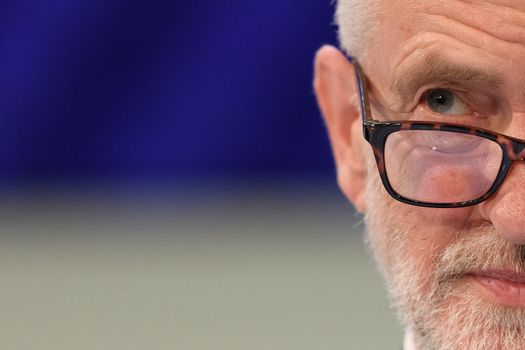 LONDON, ENGLAND - NOVEMBER 19: Labour Party Leader Jeremy Corbyn speaks during the 2018 CBI Conference on November 19, 2018 in London, England. Corbyn addressed the group of business leaders to present his alternative Brexit plan, after Prime Minister Theresa May pitched her draft agreement to the CBI earlier in the day. (Photo by Leon Neal/Getty Images)