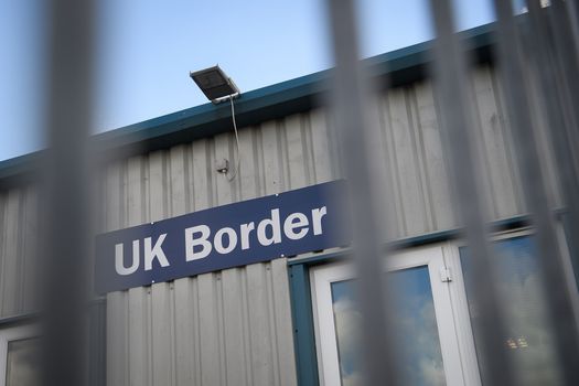 SHOREHAM, ENGLAND - OCTOBER 10: A UK Border sign is seen at Brighton City airport on October 10, 2016 in Shoreham, England. Luxembourg's prime minister Xavier Bettel has proposed that the EU should suspend all of its free movement rules for 24 hours to prove to Britain the value of visa-free travel. (Photo by Leon Neal/Getty Images)