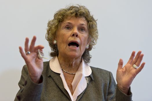 LONDON, ENGLAND - JANUARY 20: Kate Hoey speaks during the Labour Leave launch at One Birdcage Walk on January 20, 2016 in London, England. Launching ahead of the upcoming EU referendum the Labour Leave group is campaigning for the UK to leave the European Union. Currently the polls are suggesting the public are evenly split on whether to stay or leave the European Union. (Photo by Ben Pruchnie/Getty Images)