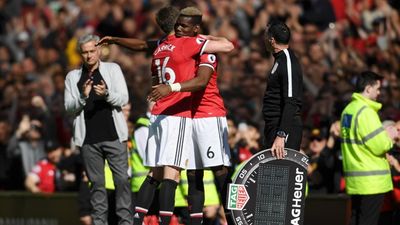 Michael Carrick had to intervene in Paul Pogba’s celebration of Jose Mourinho’s sacking