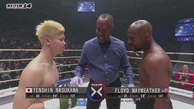 Floyd Mayweather finishes Tenshin Nasukawa in first round