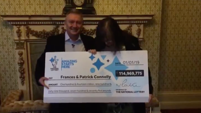 £115m EuroMillions lottery winners revealed as Frances and Patrick Connolly