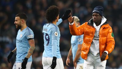 Stewards mistake Benjamin Mendy for pitch invader at final whistle of Man City vs Liverpool