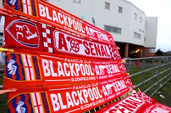 Arsenal delayed from leaving hotel by ‘Blackpool fan sitting on team bus roof’