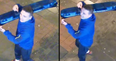 Police hunt man who stole blue light from top of cop car