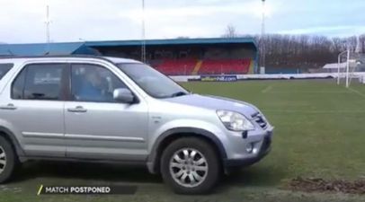 Rangers’ cup opponents tried to avoid postponing match by defrosting pitch with a car