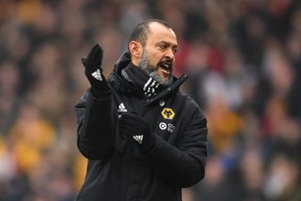 Nuno Espirito Santo sent off for enjoying himself after Wolves claim late win against Leicester