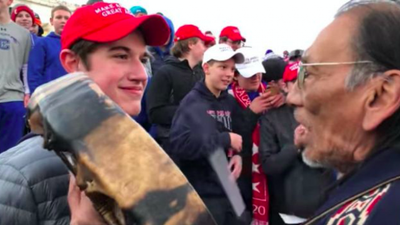 MAGA teenagers who confronted Native American protester ‘filmed harassing girls’ beforehand