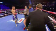 Brooklyn boxer’s disrespectful celebration did not go down well with opponent’s corner