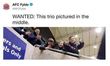 AFC Fylde stadium announcer falls victim to kids’ number plate prank