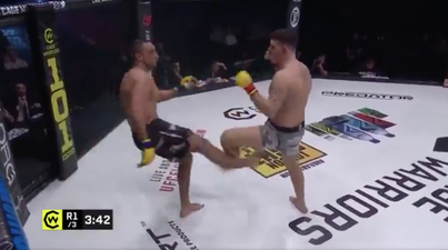 Cage Warriors fighter Sofiane Boukichou suffers horrific leg break