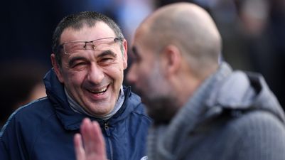 Statistically, Maurizio Sarri has started better at Chelsea than Pep Guardiola did at Manchester City