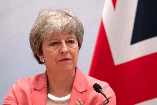 SHARM EL SHEIKH, EGYPT - FEBRUARY 25: British Prime Minister Theresa May delivers her final press conference at the end of the Arab-European Summit on February 25, 2019 in Sharm El Sheikh, Egypt. Leaders from European and Arab nations are meeting for the two-day summit to discuss topics including security, trade and migration. (Photo by Dan Kitwood/Getty Images)