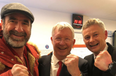 Alex Ferguson, Eric Cantona and Solskjær pose for selfie after Manchester United win over PSG