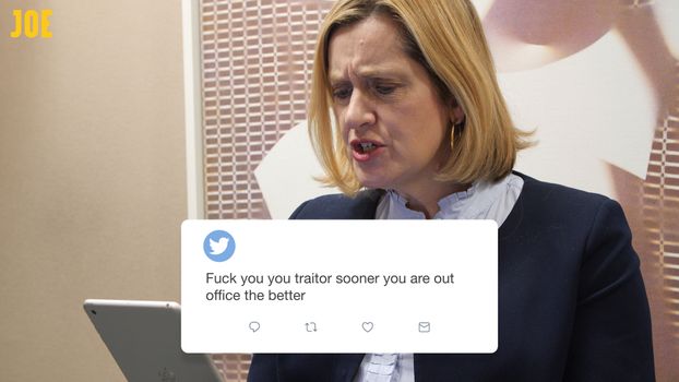 Amber Rudd reads mean tweets