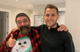 Mick Foley joins Billy Sharp for breakfast after Mr. Socko celebration