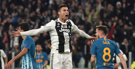 Cristiano Ronaldo delivers a towering throwback to send Juventus past Atletico Madrid