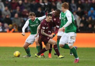 ‘Hearts are s***e’, say Hibs fans in first words since suffering stroke