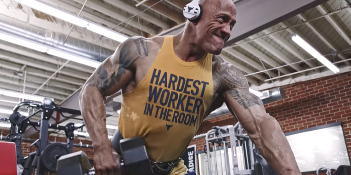 The Rock dumbbell