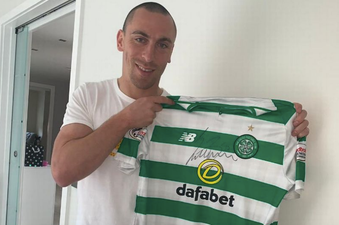 Scott Brown raffles Old Firm shirt to raise funds for girl with cancer