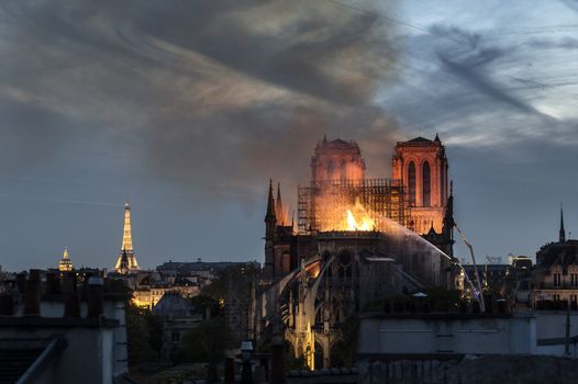 Iconic cathedral Notre Dame burns in Paris