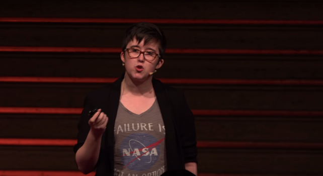 Journalist Lyra McKee gives a talk at TEDxStormontWomen