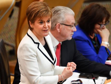 First Minister of Scotland Nicola Sturgeon, updates the Scottish Parliament on Brexit and her plans for a possible Scottish independence referendum on April 24, 2019 in Edinburgh,Scotland. It comes ahead of her party‚Äôs conference in Edinburgh this weekend, where activists will out pressure on the leadership to start an Indyref2 campaign. (Photo by Jeff J Mitchell/Getty Images)