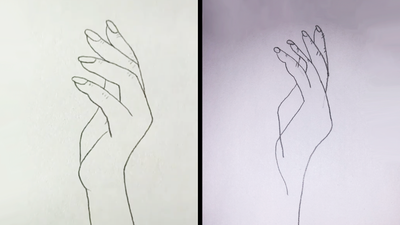 I spent an entire day trying to do that viral hand drawing and now the light in my life has gone out