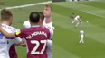 WATCH: Leeds United let Aston Villa score goal from kick-off after controversial goal and red card