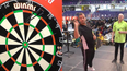 Rafael van der Vaart makes winning start to darts career before second round defeat