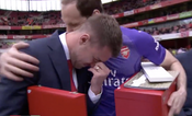 Aaron Ramsey breaks down in tears as he bids farewell to Arsenal fans