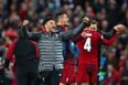 Oxlade-Chamberlain captures candid Klopp reaction to Barcelona victory from the bench