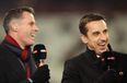 Jamie Carragher asks if Gary Neville has the balls to call Glazers out