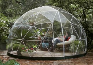 You can now buy a glass igloo to add some swag to your garden this summer