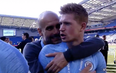 WATCH: Kevin De Bruyne calls Pep Guardiola a “sh*t coach” during Man City celebrations