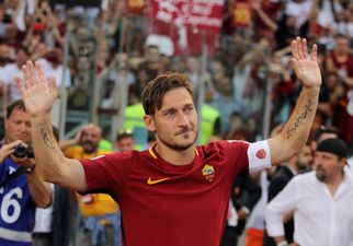 Francesco Totti responds perfectly after falling victim to youngster’s skill