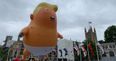 The Donald Trump baby blimp has taken flight over London again