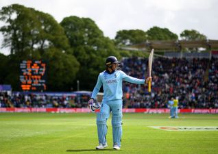 England cricketer Jason Roy brutally takes down the umpire by accident