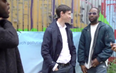 Tory leadership candidate Rory Stewart posts awkward video of him meeting three guys in east London