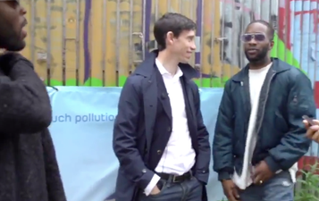 Tory leadership candidate Rory Stewart posts awkward video of him meeting three guys in east London