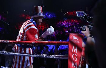 Tyson Fury does Apollo Creed cosplay, despite the fact Apollo gets killed in that film