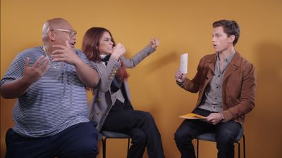 Tom Holland, Zendaya and Jacob Batalon play ‘Guess The Marvel Character’