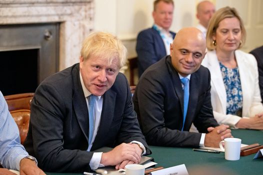 Boris Johnson takes his first cabinet meeting