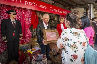 Come Flea With Me: Sir Richard Branson haggles flight prices in Tel Aviv market