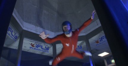 Learning how to skydive indoors at 150mph