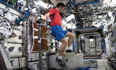 This is how NASA astronauts work out while in space